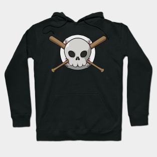 Baseball crew Jolly roger pirate flag (no caption) Hoodie